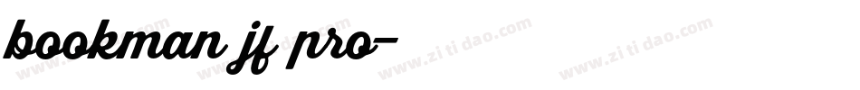 bookman jf pro字体转换